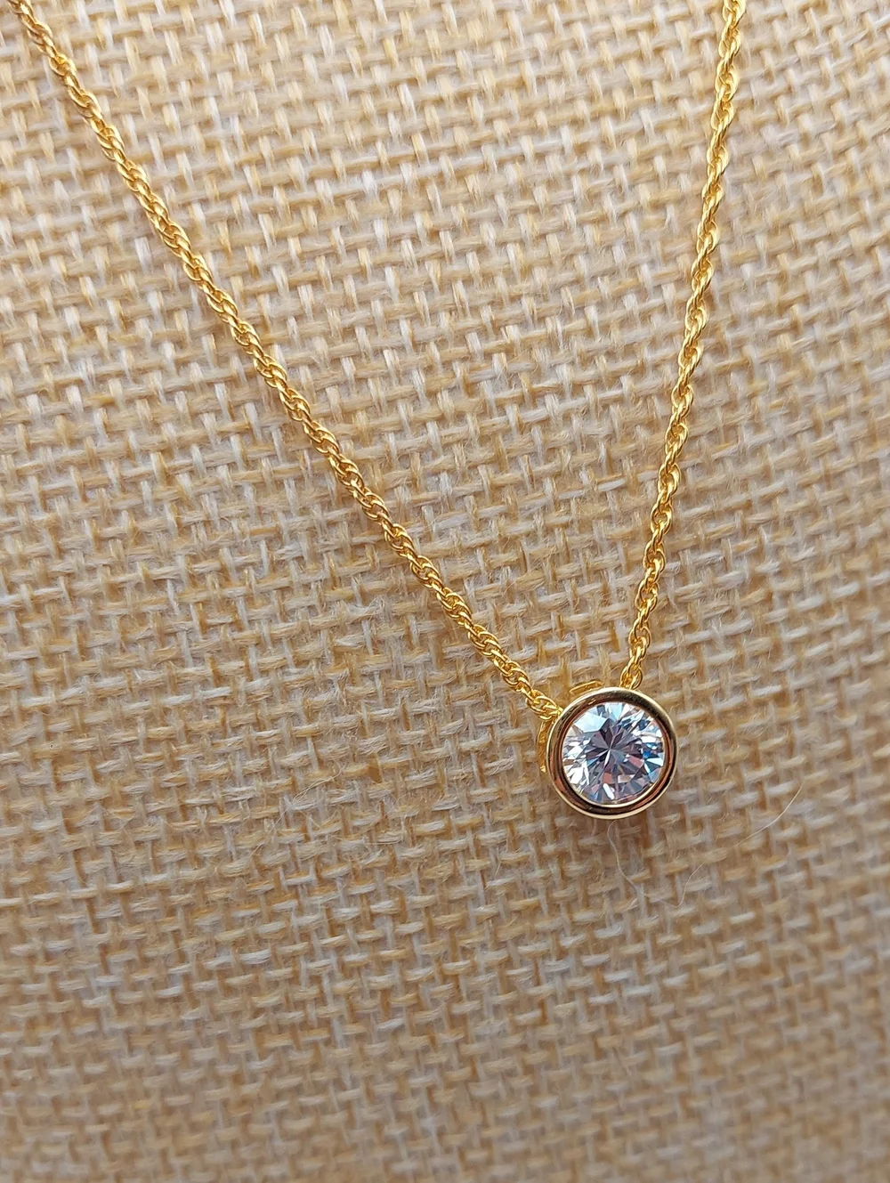 EFFY NIP Gold-Plated Crystal Pendant 18 " Necklace - Picture 11 of 13